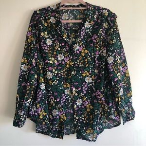 Floral Cotton Button Down